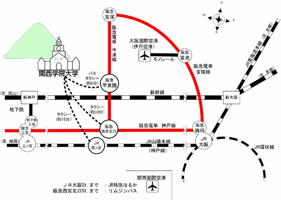 会場周辺の交通案内図