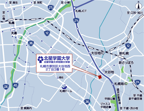 会場周辺の交通案内図