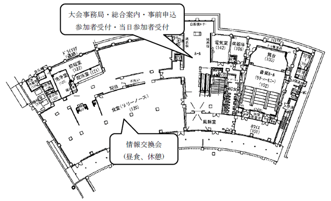 N1号棟 １階 会場見取り図